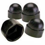 NUT COVER BLACK M06 4PC PP