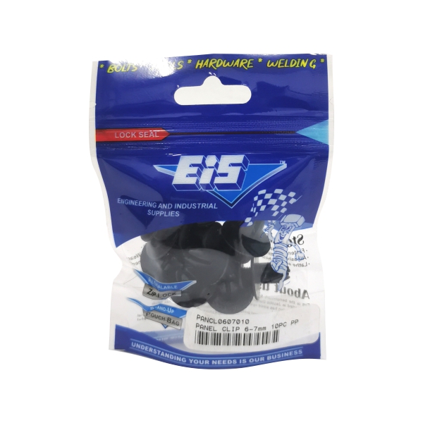 PANEL CLIP 6-7mm 10PC PP PANEL CLIP 6-7mm 10PC PP