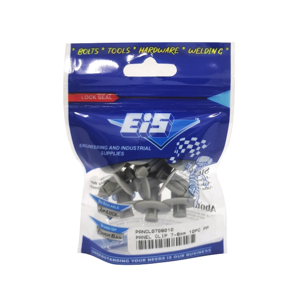 PANEL CLIP 7-8mm 10PC PP PANEL CLIP 7-8mm 10PC PP