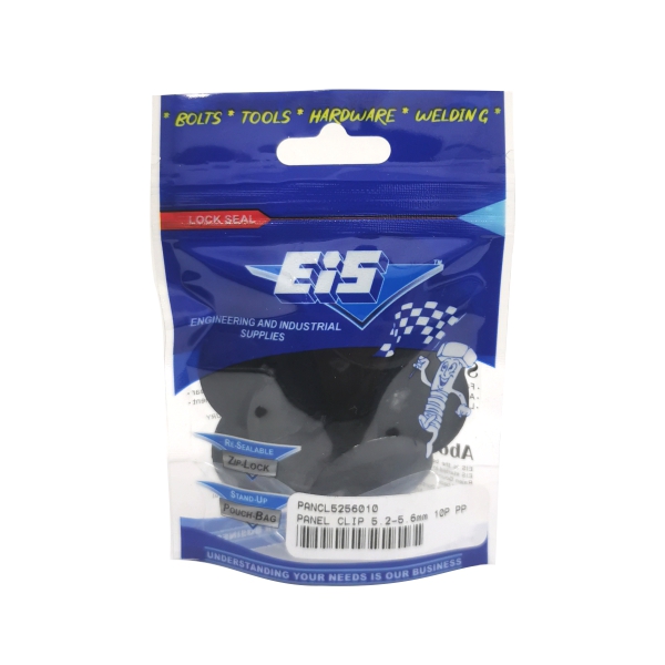 PANEL CLIP 5.2-5.6mm 10P PP PANEL CLIP 5.2-5.6mm 10P PP