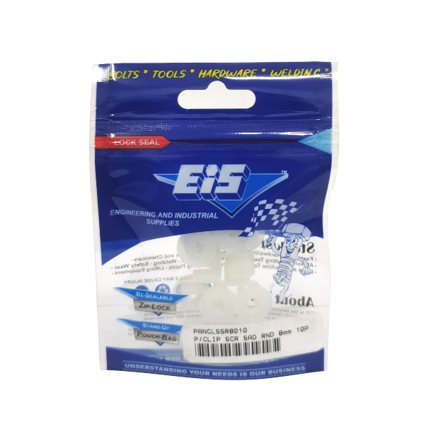 PANEL CLIP SCR SAD RND 8mm 10P PP PANEL CLIP SCR SAD RND 8mm 10P PP