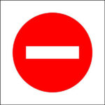 SIGN 150X150 PLA GS13 NO ENT