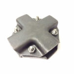 SQUARE TUBE JOINT CROSS 25mm