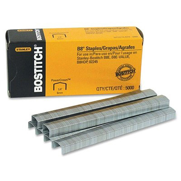 BOSTITCH B8 STAPLES 6MM (1/4) P/5000 BOSTITCH B8 STAPLES 6MM (1/4) P/5000