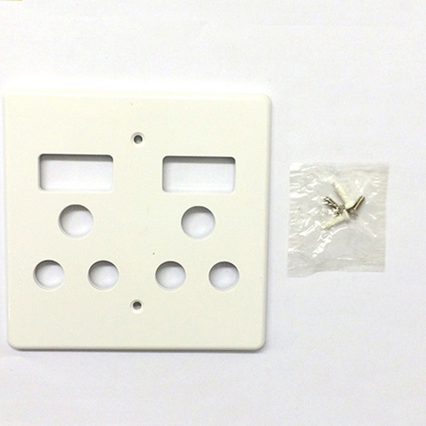 C/TREE DBL SOCKET COV PLATE 4X4 C/TREE DBL SOCKET COV PLATE 4X4