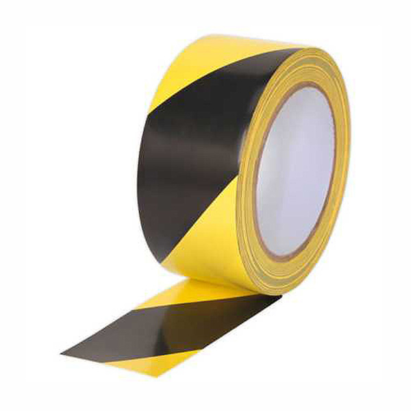 CHEVRON TAPE BLACK/YEL 75X500MT CHEVRON TAPE BLACK/YEL 75X500MT