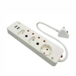 M/PLUG 2X16A 3X5A 2XUSB