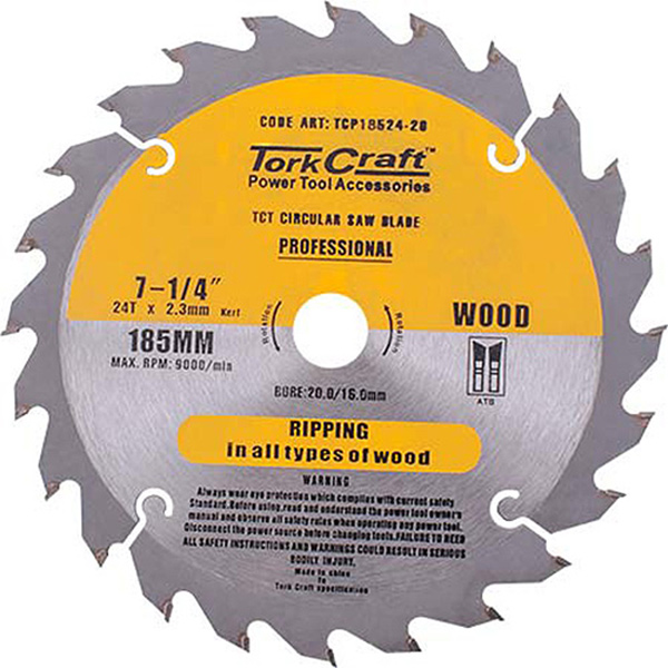 TORK CRAFT CONTR.BLADE 185X24T TORK CRAFT CONTR.BLADE 185X24T