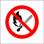 SIGN 290X290 NO OPEN FLAME SIGN 290X290 NO OPEN FLAME