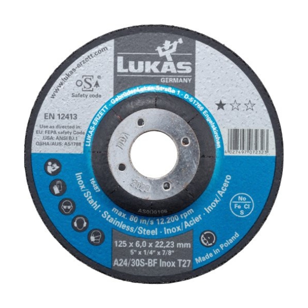 GR DISC STEEL 125-6-22.23 LUKAS