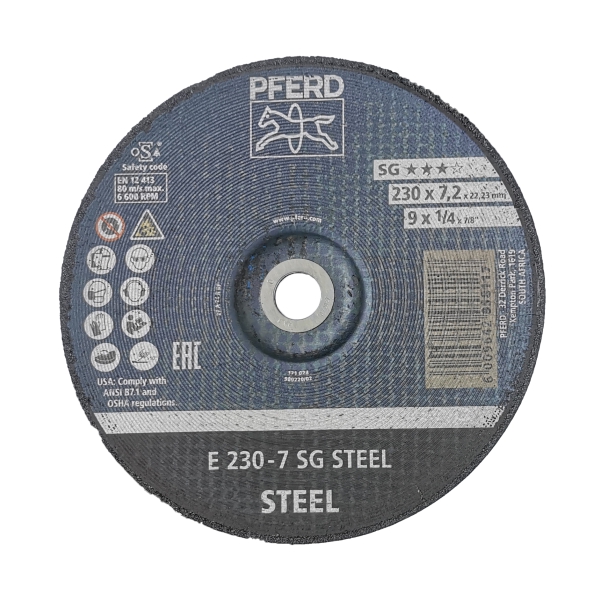 GR DISC STEEL 230-7 SG PFERD GR DISC STEEL 230-7 SG PFERD