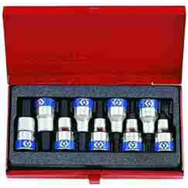 KING TONY 9PC 1/2"DR HEX BIT SET 3-14mm KING TONY 9PC 1/2"DR HEX BIT SET 3-14mm