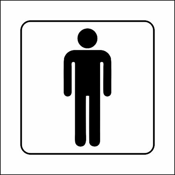 SIGN 150X150 PLASTIC GS1 MENS SIGN 150X150 PLASTIC GS1 MENS
