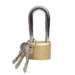 PADLOCK TRI-BRASS NO265 L/S 50MM