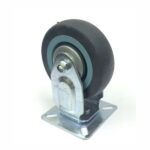 160MM FIXED RUBBER CASTOR