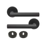 DOOR HAND ON ROSE KEYWAY BLK BBL