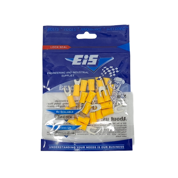 LUG FL FORK YELL4.0MM 12-10 20P LUG FL FORK YELL4.0MM 12-10 20P