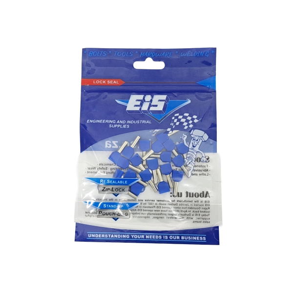 LUG SLEEVE BLUE 2 X2.5MM 20P LUG SLEEVE BLUE 2 X2.5MM 20P