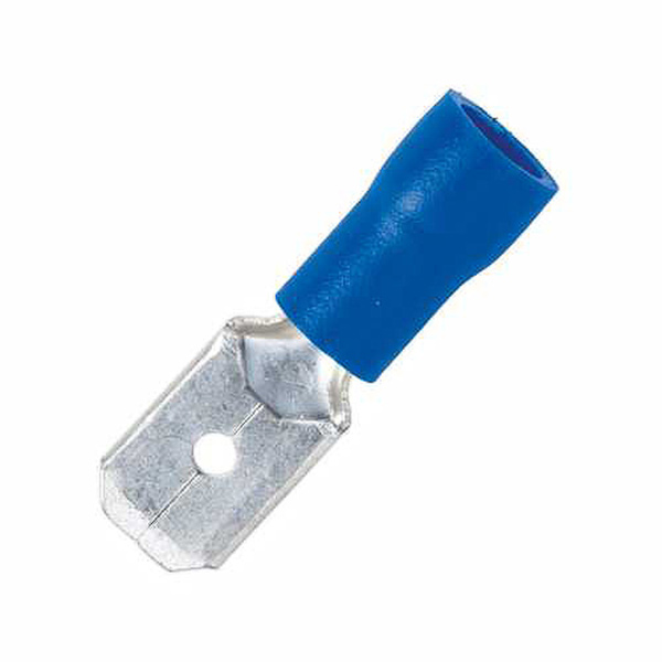 LUG P/ON MALE BLUE 6.35X.8 5PC LUG P/ON MALE BLUE 6.35X.8 5PC