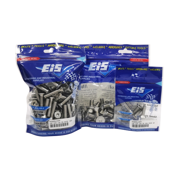 CAP SCR CSK SS 304 6X30 50P CAP SCR CSK SS 304 6X30 50P