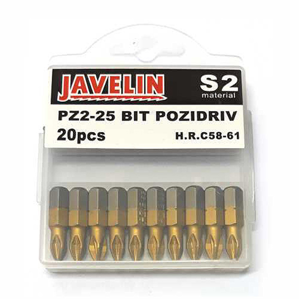 S/DRIVER BIT PZ2X25MM 20PC ECONO S/DRIVER BIT PZ2X25MM 20PC ECONO