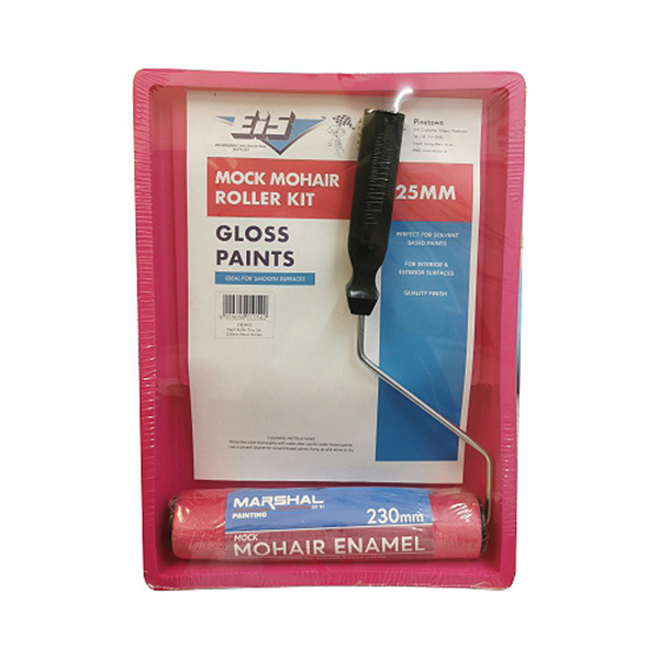 ROL SET C/W TRAY MOHAIR 225 MM PINK ROL SET C/W TRAY MOHAIR 225 MM PINK