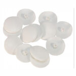 SCREW CAP 12mm WHITE 50PC