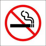 SIGN 150X150 PLAS GS5 NO SMOKE