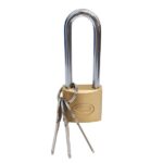 PADLOCK TRI-BRASS NO263 L/S 32MM
