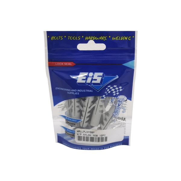 WALL PLUG NYLON NO12 100PC WALL PLUG NYLON NO12 100PC
