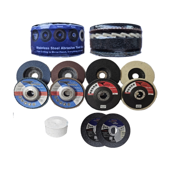 Abrasive kit stainless steel Abrasive kit stainless steel