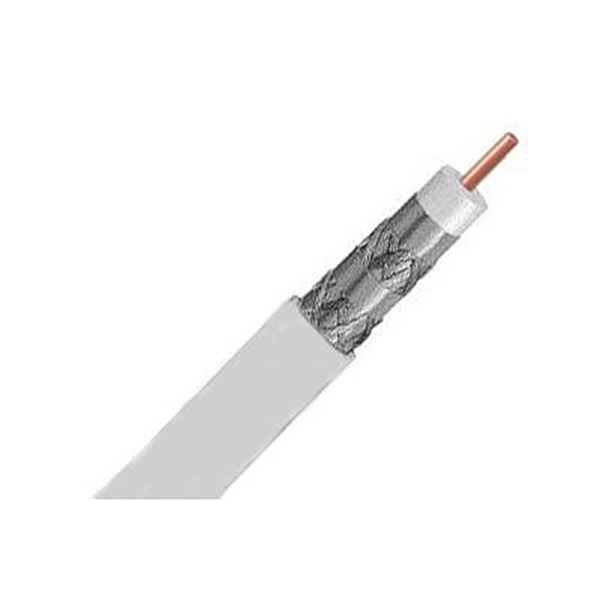 TV AERIAL CORD WHITE TWIN RG6 P/MTR TV AERIAL CORD WHITE TWIN RG6 P/MTR
