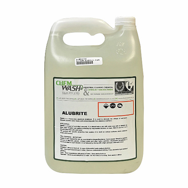 ALU CLEANER ALUBRITE 5L CHEMWASH ALU CLEANER ALUBRITE 5L CHEMWASH