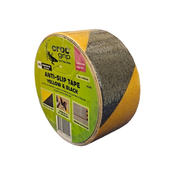 ANTI SLIP TAPE 48X5M BK/YEL CROC