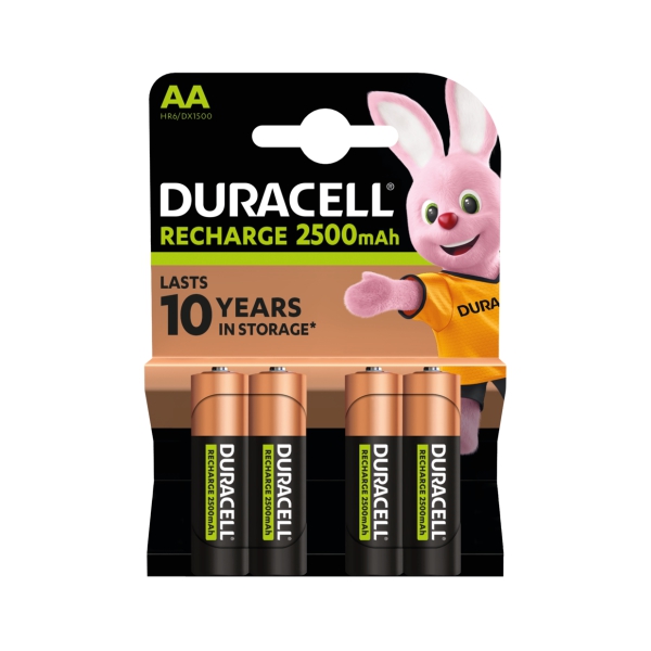 BATTERY RE-CH AA 4P DURACELL BATTERY RE-CH AA 4P DURACELL