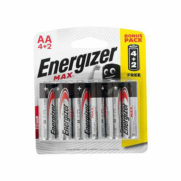 BATTERY AA 6PC ENERGIZER BATTERY AA 6PC ENERGIZER