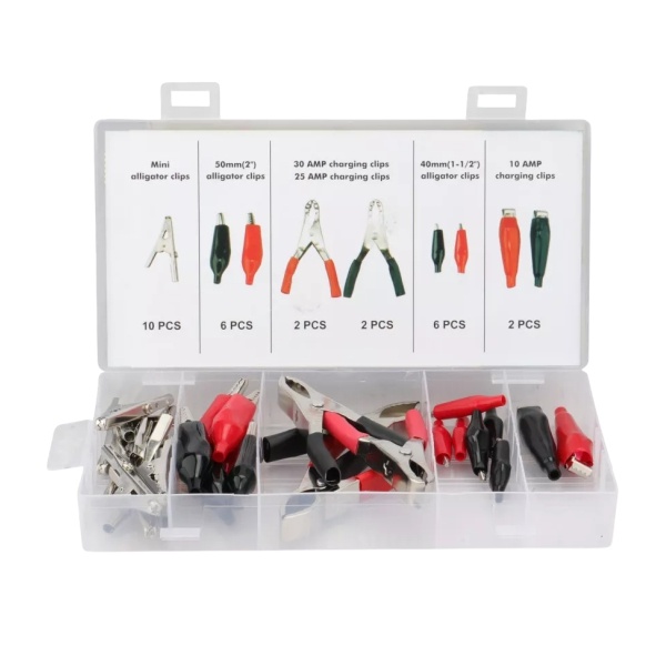 BATTERY CLIPS SET ASSORTED 28PCS BATTERY CLIPS SET ASSORTED 28PCS