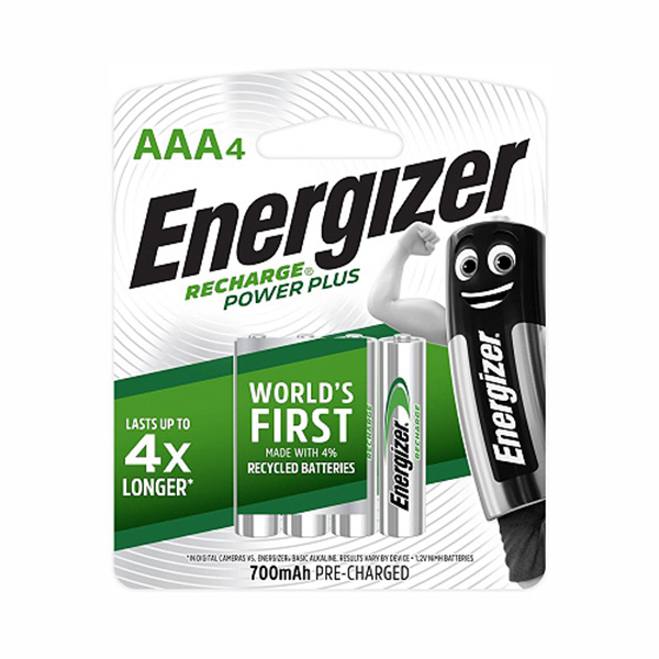 BATTERY RE-CH AAA 4P ENERGIZER BATTERY RE-CH AAA 4P ENERGIZER