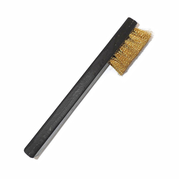 BRASS SUEDE CRIMPED SHOE BRUSH BRASS SUEDE CRIMPED SHOE BRUSH