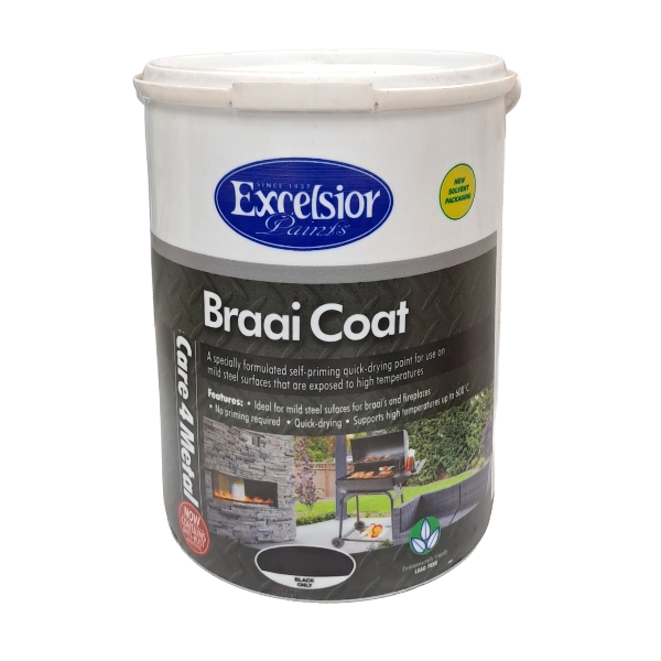 BRAAI COAT BLACK 5LT EXCELSIOR BRAAI COAT BLACK 5LT EXCELSIOR
