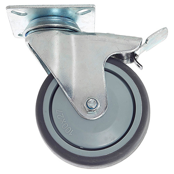 160MM SWIVEL RUB CAST C/W BRAKE 160MM SWIVEL RUB CAST C/W BRAKE
