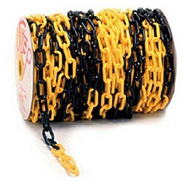 Plastic chain 8mm blk & yel p/mt Plastic chain 8mm blk & yel p/mt