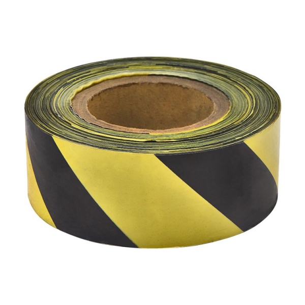 Chevron tape black/yel 75x100mt Chevron tape black/yel 75x100mt