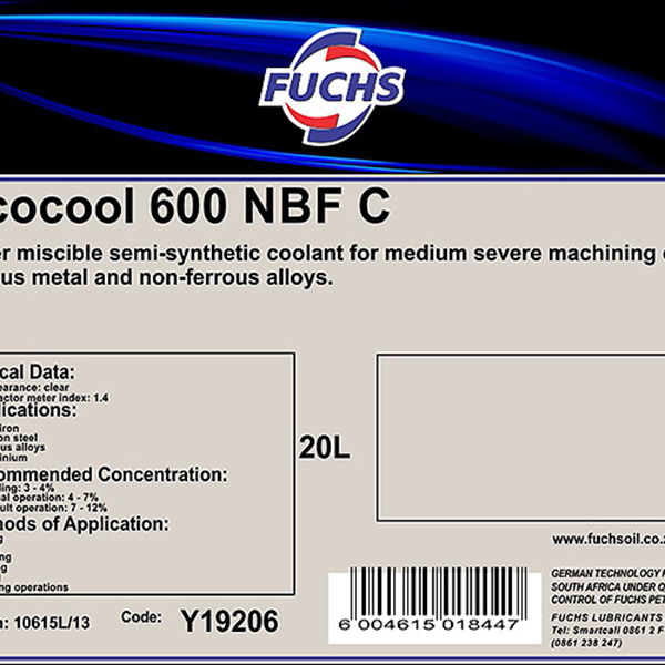 CUTTING FLUID S/SYN SOLUBLE 20L FUCHS (9) CUTTING FLUID S/SYN SOLUBLE 20L FUCHS (9)