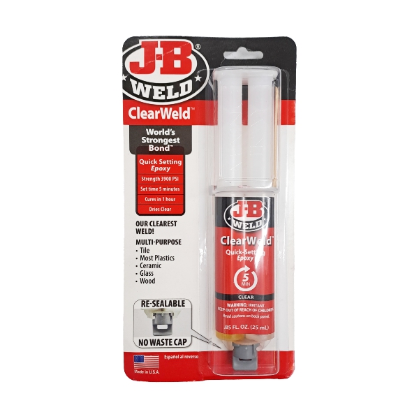 CLEAR WELD 25ML SYRINGE JB CLEAR WELD 25ML SYRINGE JB