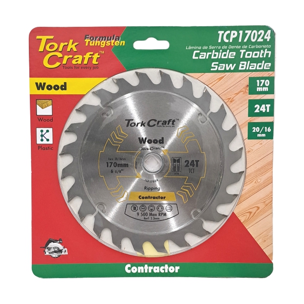 CIR SAW BLADE WOOD 170X20/16X24T CIR SAW BLADE WOOD 170X20/16X24T