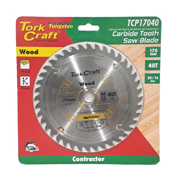 CIR SAW BLADE WOOD 170X20/16X40T CIR SAW BLADE WOOD 170X20/16X40T