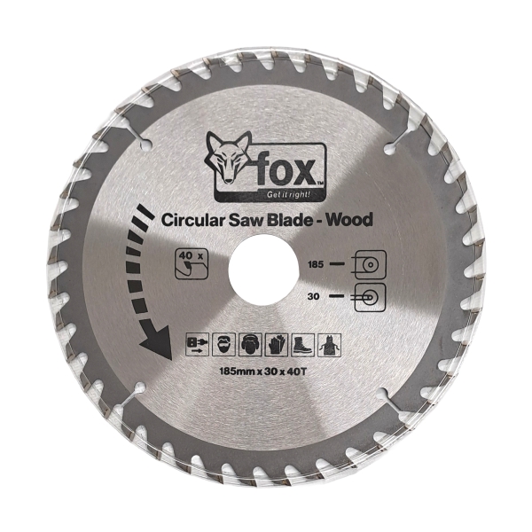 CIR SAW BLADE WOOD 185X30X40T FOX CIR SAW BLADE WOOD 185X30X40T FOX