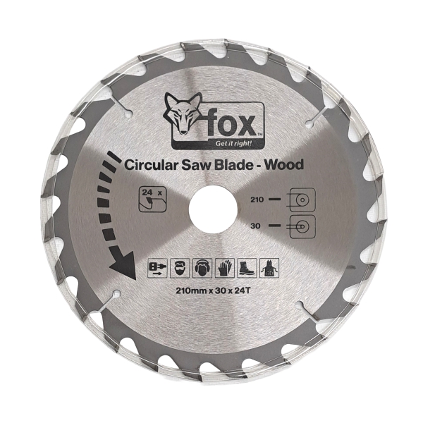 CIR SAW BLADE WOOD 210X30X24T FOX CIR SAW BLADE WOOD 210X30X24T FOX