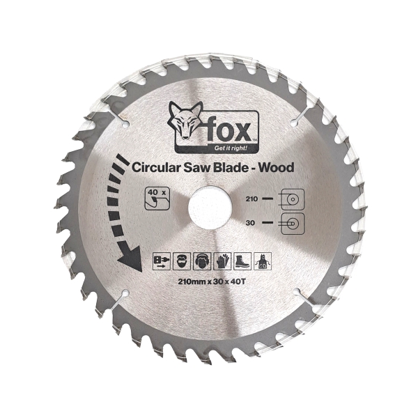 CIR SAW BLADE WOOD 210X30X40T FOX CIR SAW BLADE WOOD 210X30X40T FOX